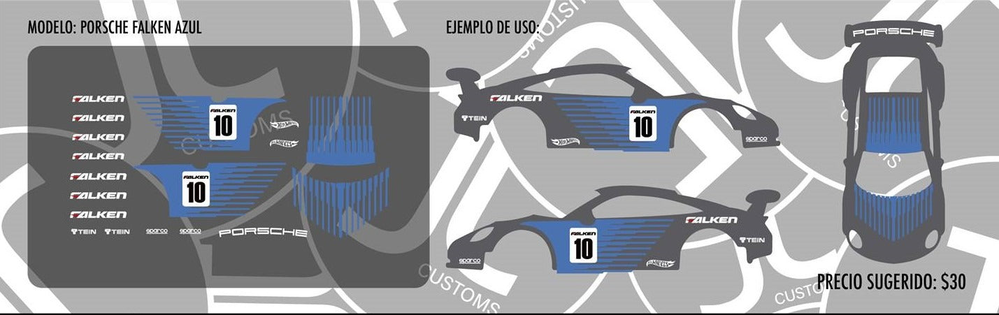 Porsche Falken Azul