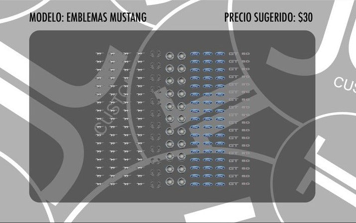 Emblemas Mustang