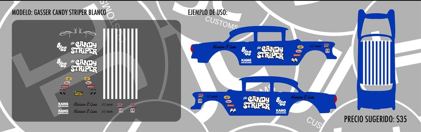 Gasser Candy Sripper Blanco