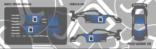 Porsche Falken Azul