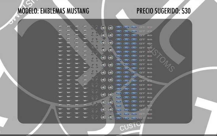 Emblemas Mustang