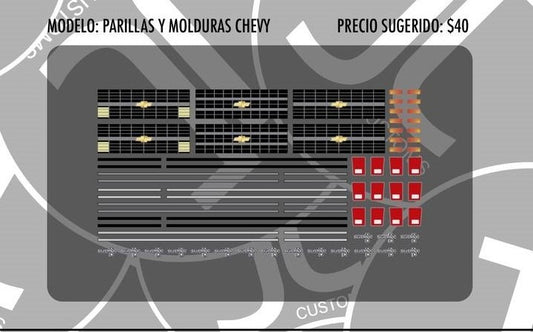 Parrillas y Molduras Chevy
