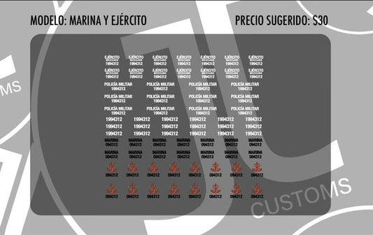 Marina y ejercito
