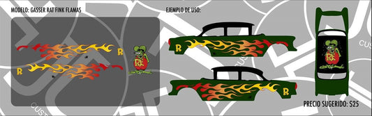 Gasser Rat Fink Flamas
